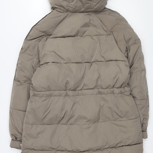 Marks & Spencer Women's Brown Size 14 Puffer Jacket