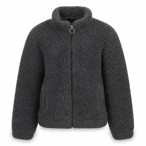 New Look Teens Black Fleece Jacket Size 14 Casual Wear