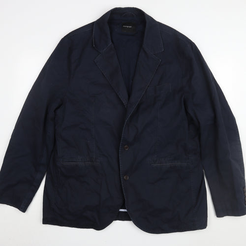 Marks and Spencer Men's Blue 2XL Cotton Blazer