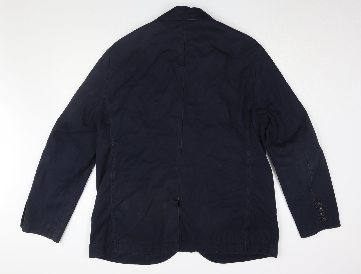 Marks and Spencer Men's Blue 2XL Cotton Blazer