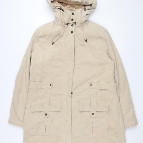 Klass Collection Women's Beige Parka Jacket Size M