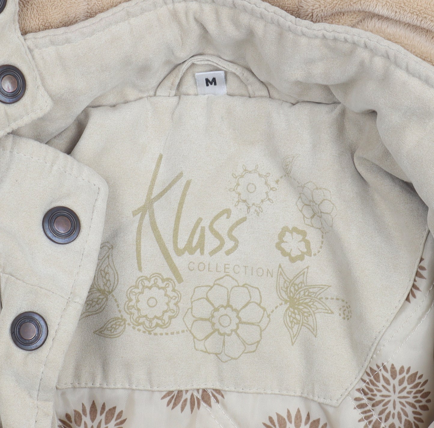 Klass Collection Women's Beige Parka Jacket Size M