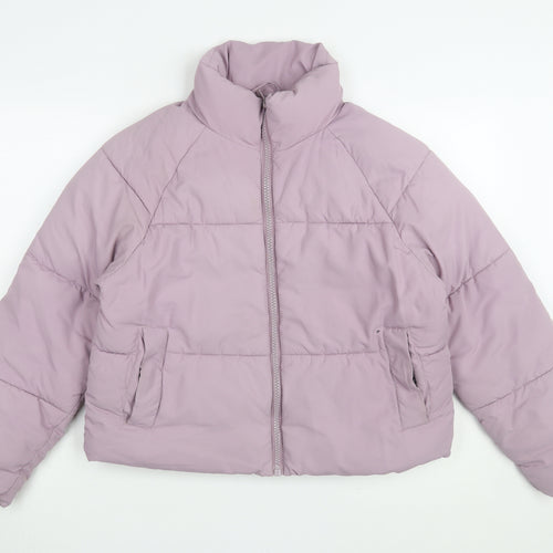 Monki Women's Purple XS Puffer Jacket