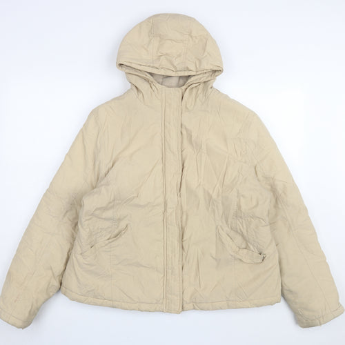 Dorothy Perkins Women's Beige Puffer Jacket Size 20