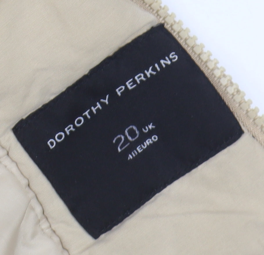 Dorothy Perkins Women's Beige Puffer Jacket Size 20
