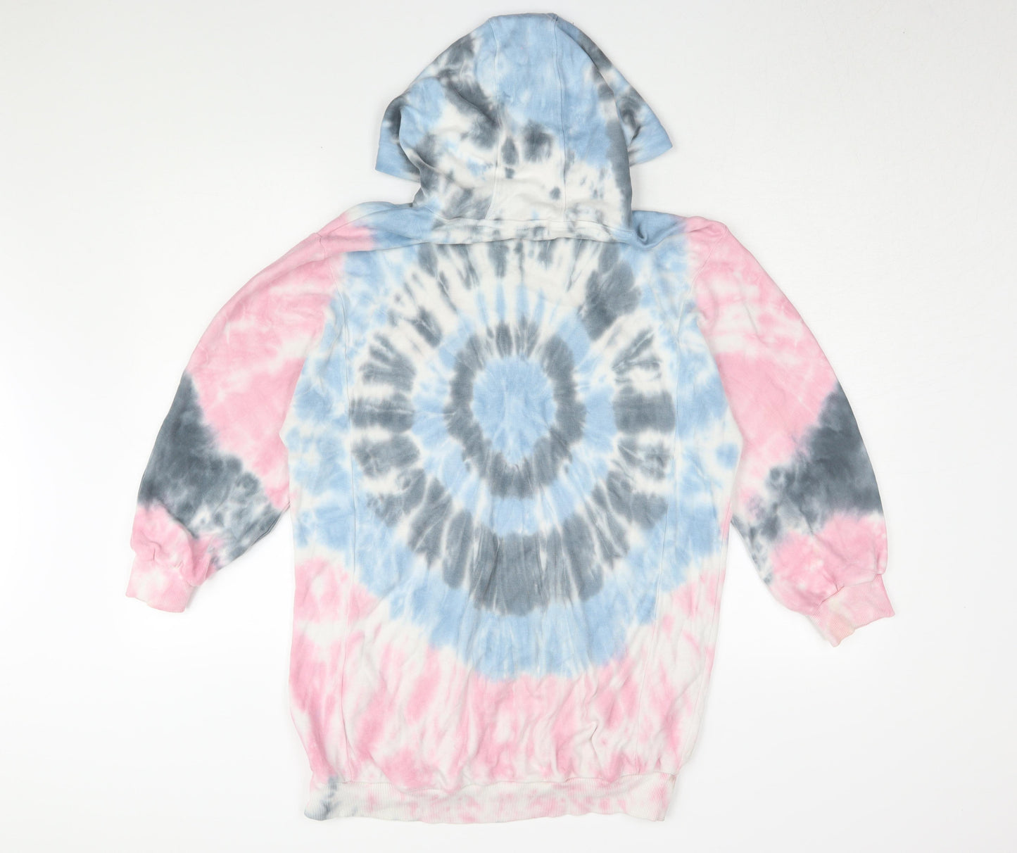 Next Girls Multicoloured Hooded Tie Dye Dress 11 Years