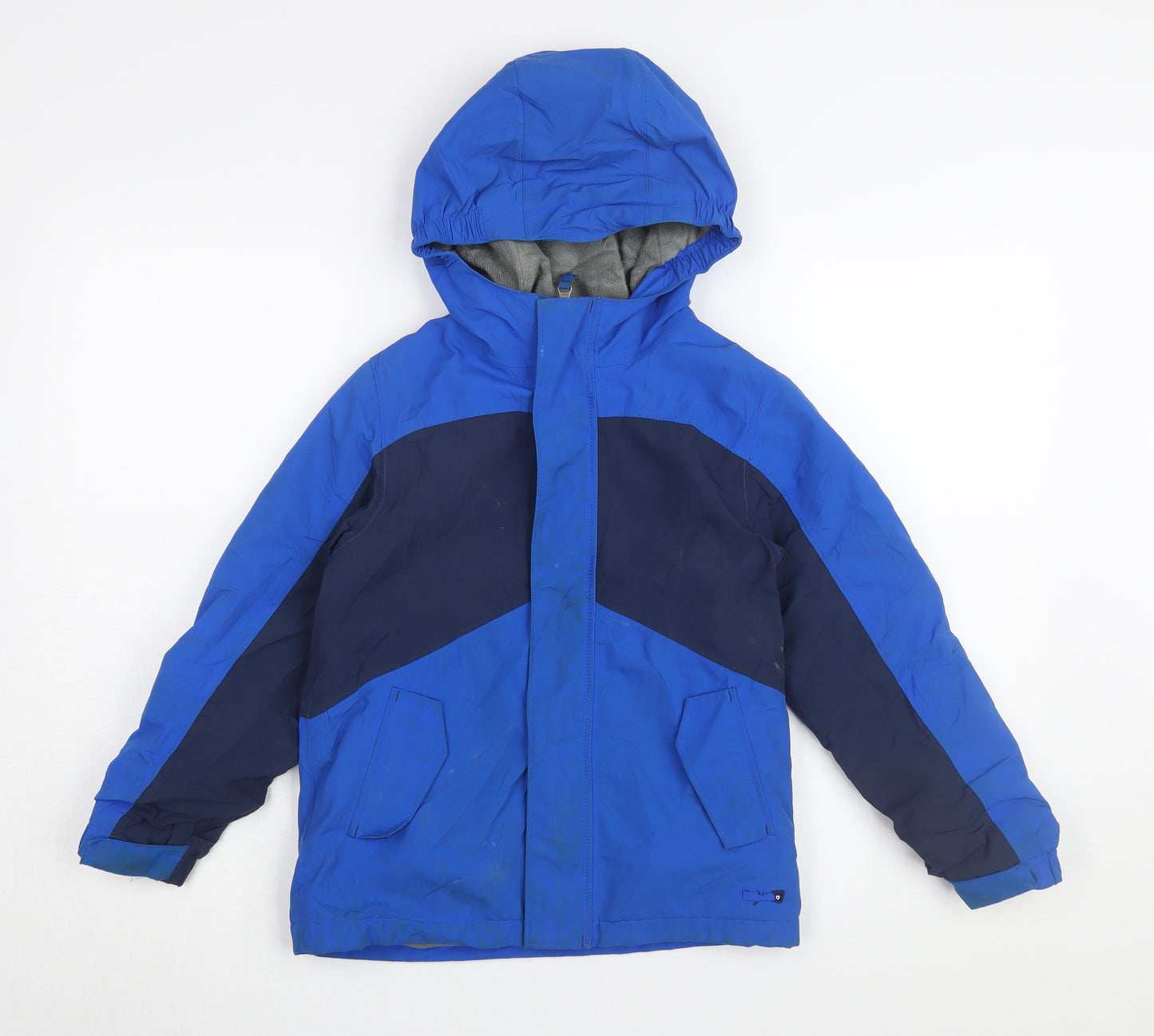 Lands' End Boys Blue Puffer Jacket 6-7 Years Winter Coat