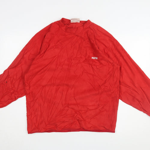 Puma Men's Red Long Sleeve T-Shirt M