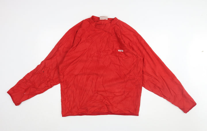 Puma Men's Red Long Sleeve T-Shirt M