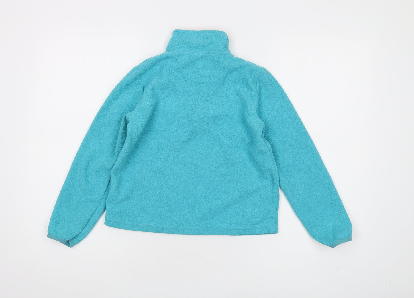 Peter Storm Girls Blue Fleece 1/4 Zip Sweatshirt Size 7-8 Years