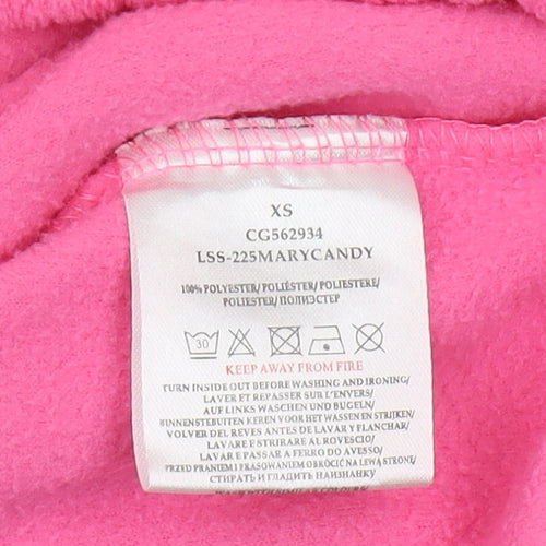 Brave Soul Women's Pink XS Fleece 1/4 Zip Sweatshirt Pullover