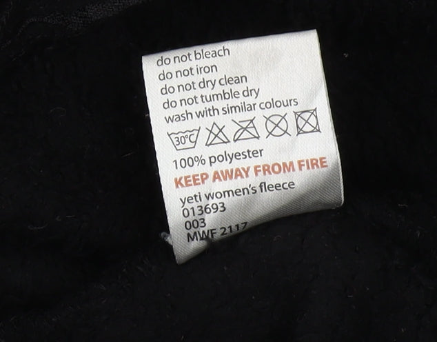 Mountainlife Women's Black Fleece Pullover Sweatshirt Size 16