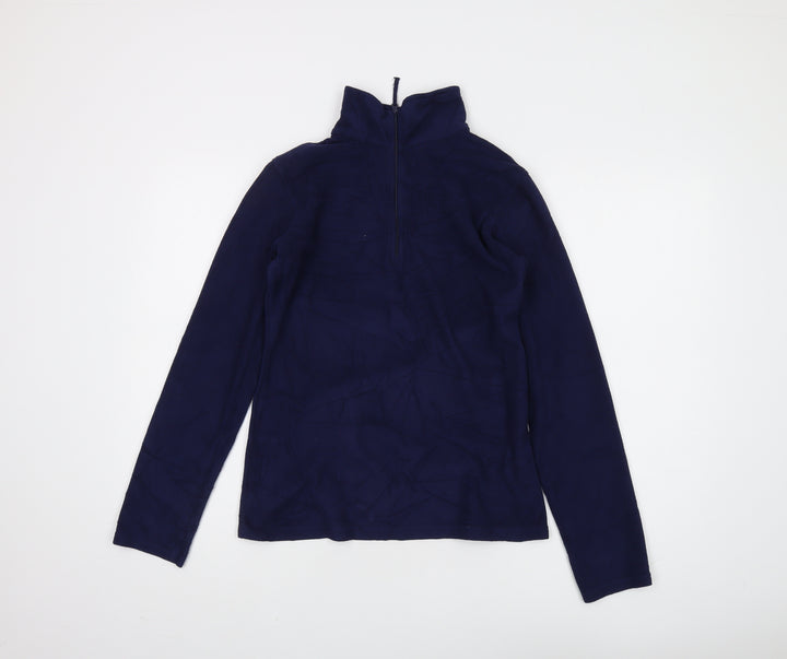 Mountain Warehouse Women's Blue Fleece Sweatshirt, Size 12