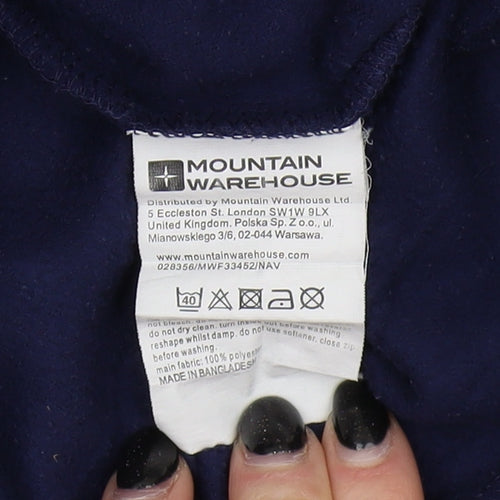 Mountain Warehouse Women's Blue Fleece Sweatshirt, Size 12