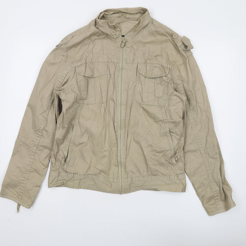 Burton Men's Beige Military Jacket - M - Lightweight