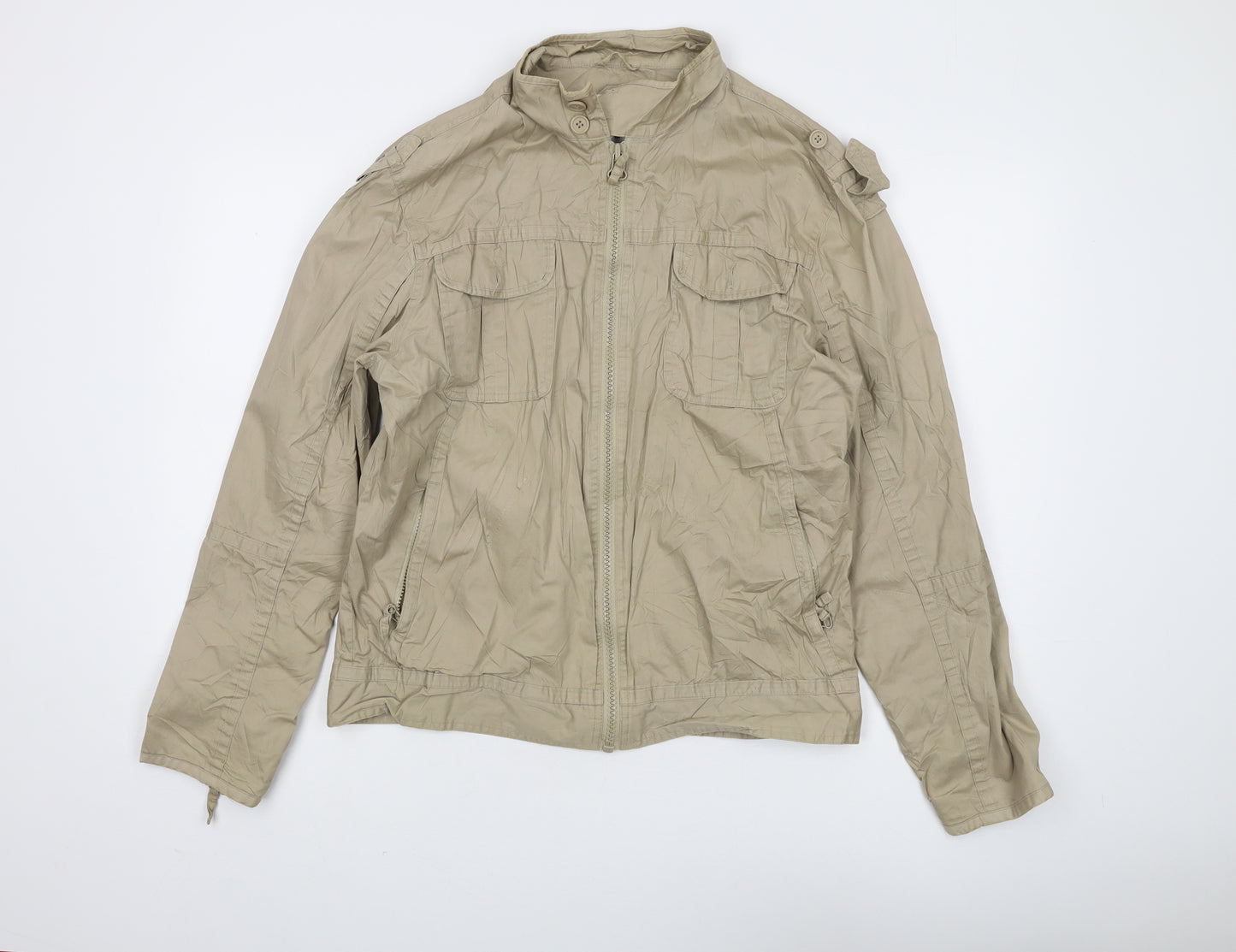 Burton Men's Beige Military Jacket - M - Lightweight