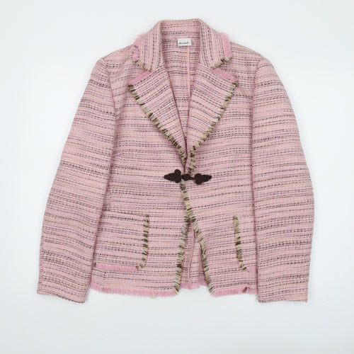 Delmod Women’s Pink Striped Blazer UK 12