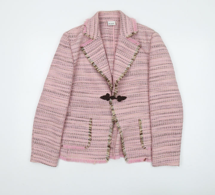 Delmod Women’s Pink Striped Blazer UK 12