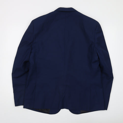 Skopes Men's Blue Blazer 44R Regular Fit Notch Lapel