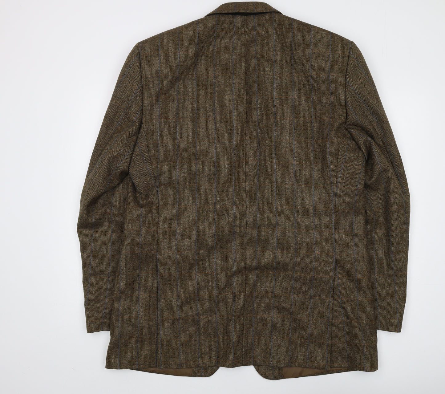 John Lewis Men's Brown Blazer, 44L, Cashmere Wool Blend