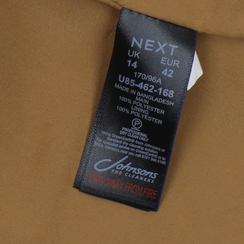Next Women's Brown Shawl Lapel Blazer UK 14