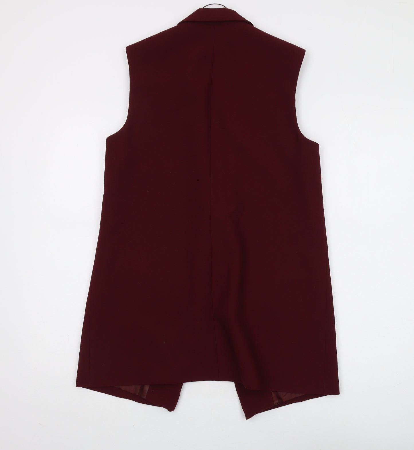 Topshop Women's Red Waistcoat Size 12 Sleeveless Classic