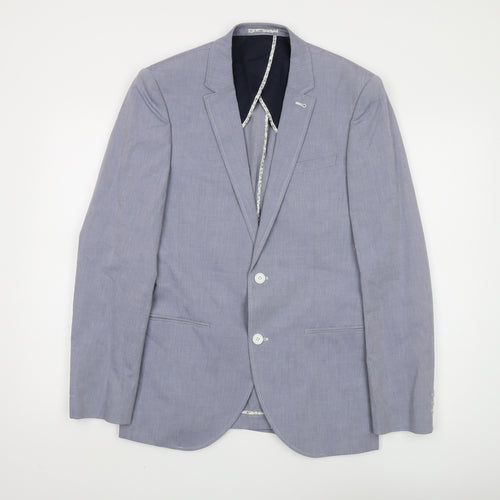 Next Men's Grey Blazer, Size 38R, Regular Fit