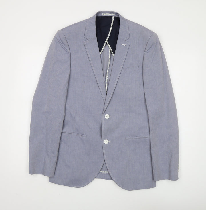 Next Men's Grey Blazer, Size 38R, Regular Fit