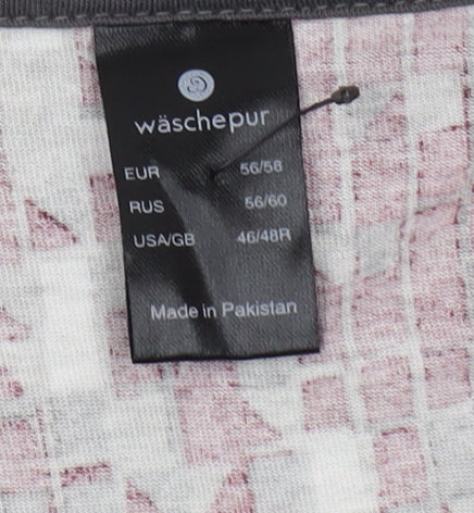 Wäschepur Men's Red Geometric Sweatshirt 48