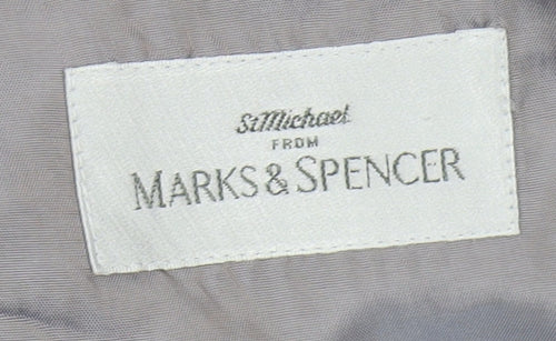 Marks and Spencer Men's Blue Linen Blazer, 38R, Formal