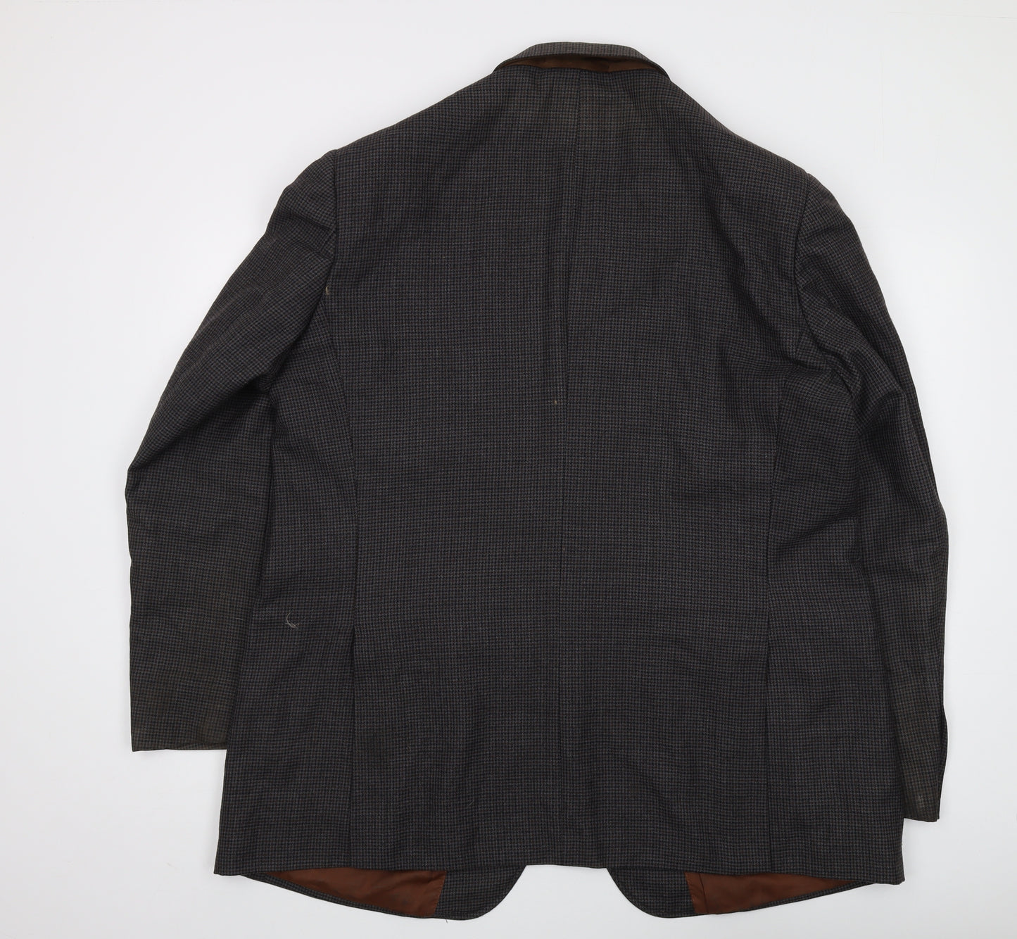 Marks and Spencer Men's Grey Check Blazer 48L Formal