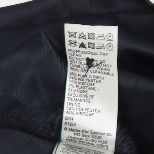 Marks and Spencer Men's Navy Suit Waistcoat, Size 36R, Regular Fit