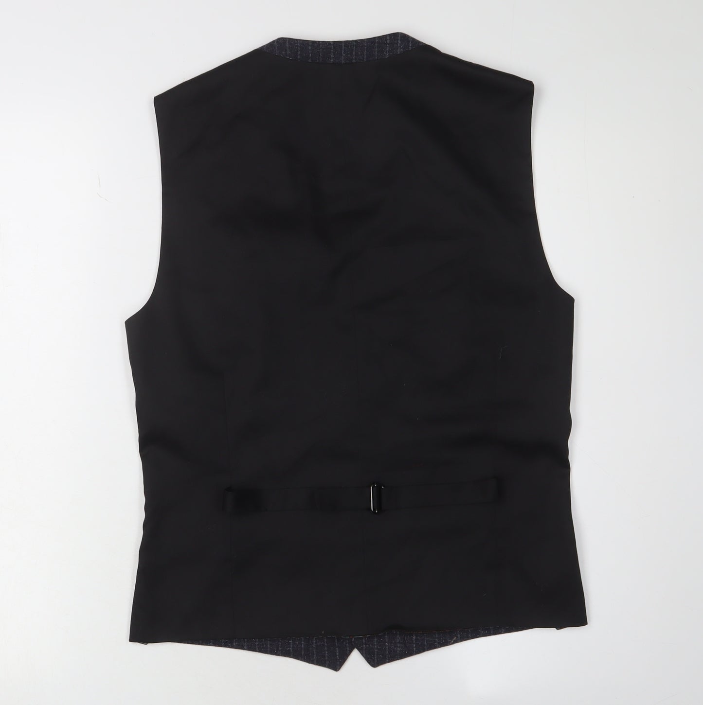 Next Men’s Black Wool Suit Waistcoat Size 36R