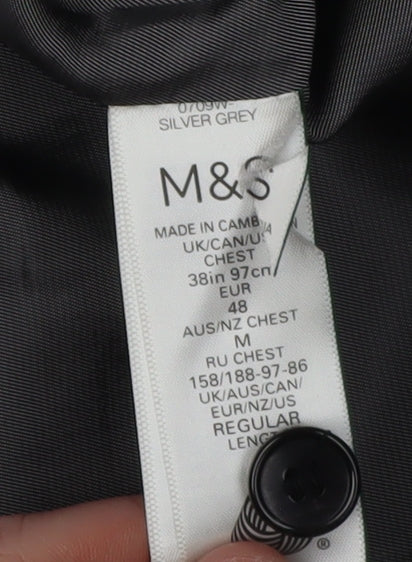 Marks and Spencer Men's Grey Suit Waistcoat 38R