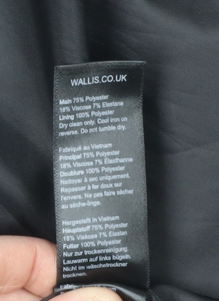 Wallis Women's Black Blazer, Size 18, Lined