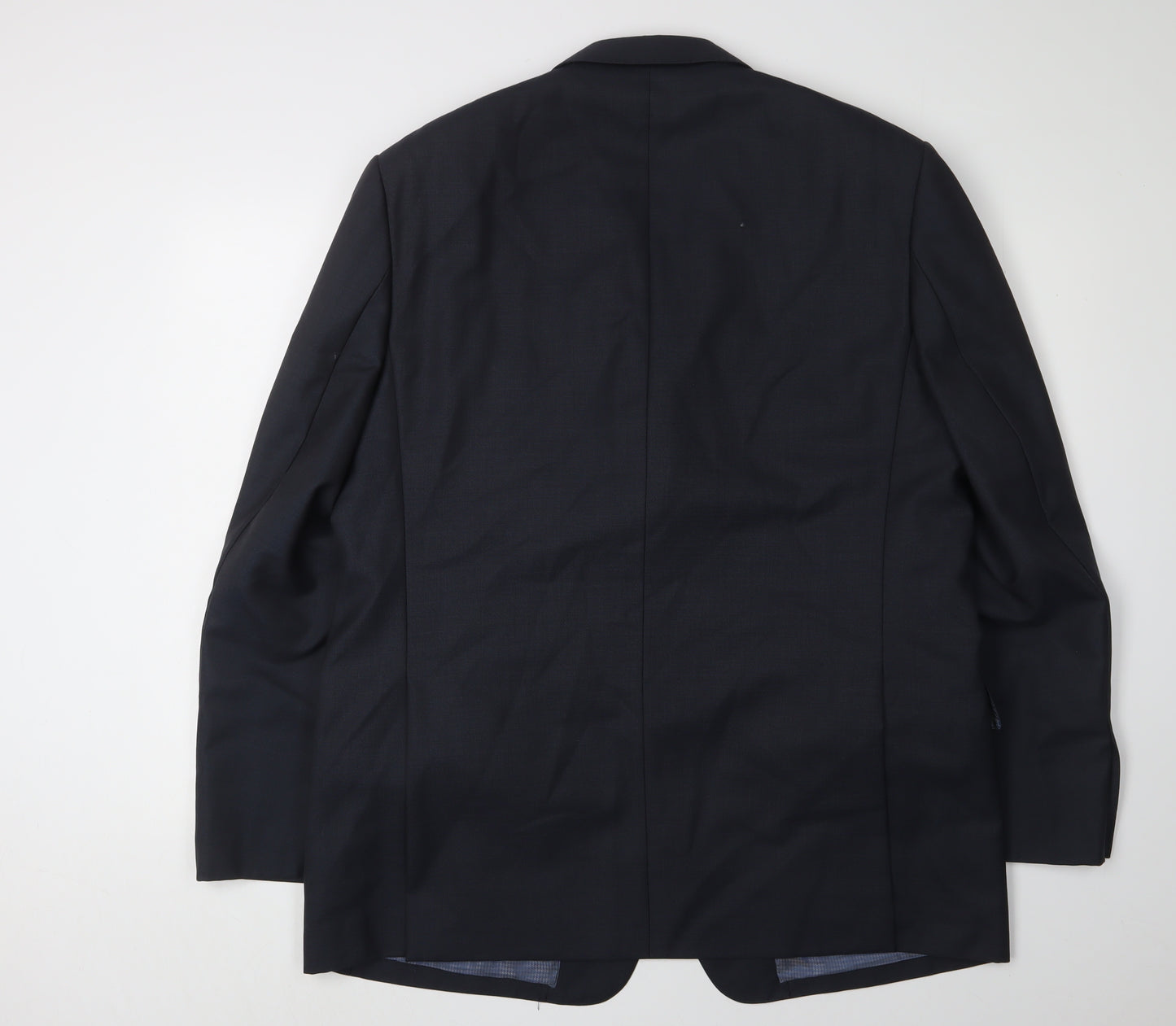 Marks and Spencer Men's Blue Wool Blazer, 44R Regular