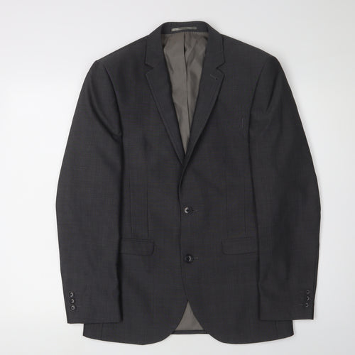 Next Men's Grey 36S Slim Fit Suit Jacket