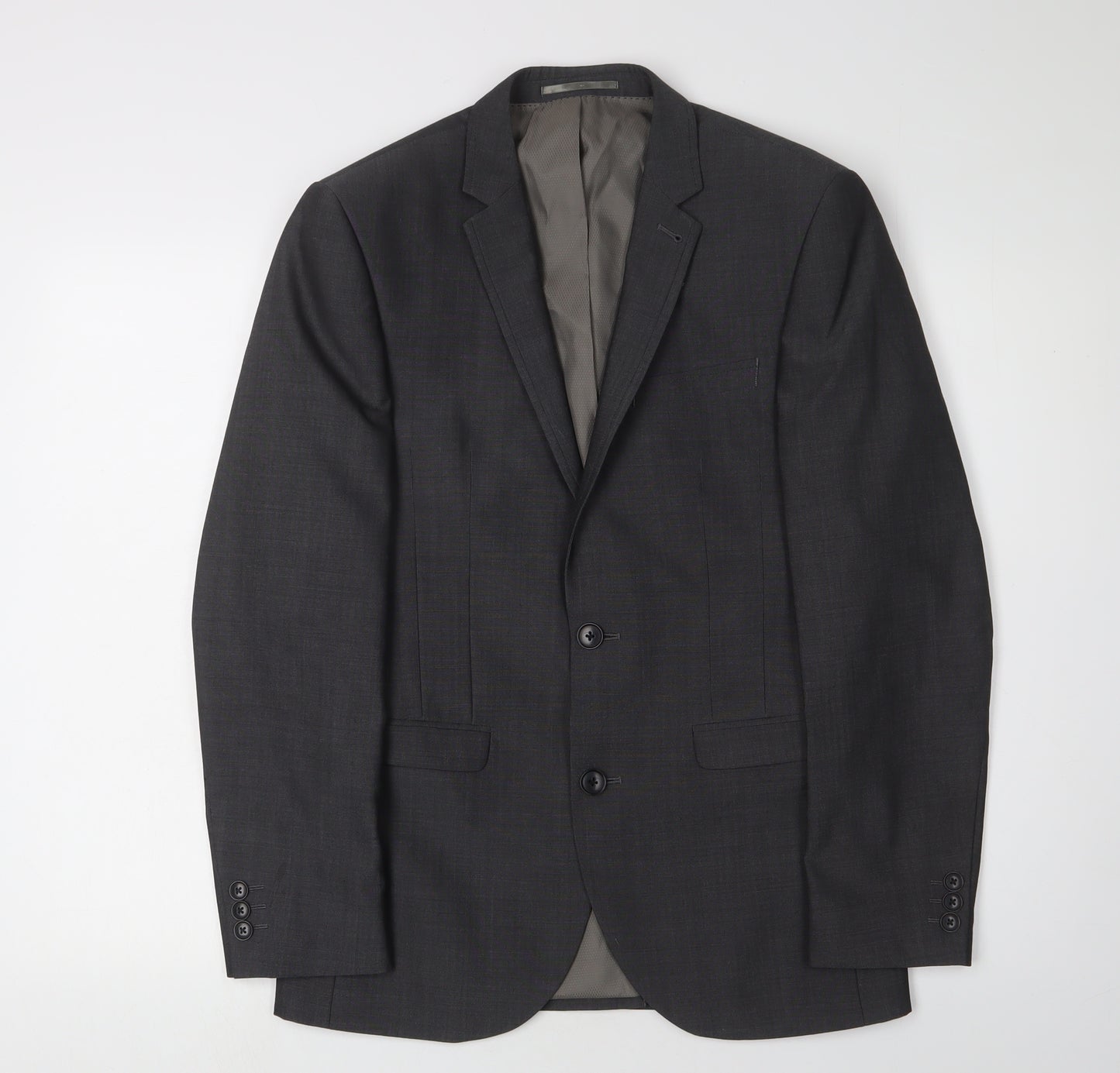 Next Men's Grey 36S Slim Fit Suit Jacket