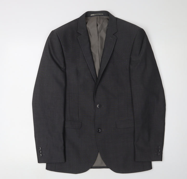 Next Men's Grey 36S Slim Fit Suit Jacket