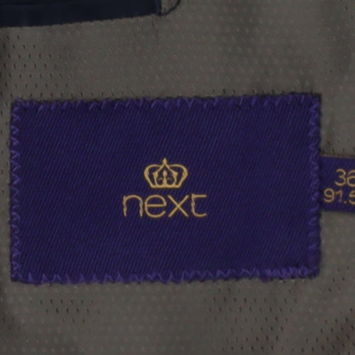 Next Men's Grey 36S Slim Fit Suit Jacket