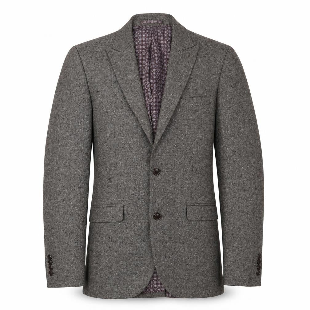 Front view of Next Men's Brown Slim Fit Blazer, size 36R, Regular Length