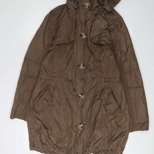 Reset Women’s Brown Parka Size 14 Hooded Casual Coat