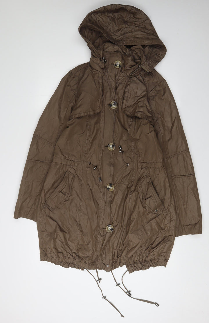 Reset Women’s Brown Parka Size 14 Hooded Casual Coat