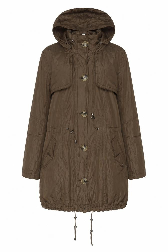 Reset Women’s Brown Parka Size 14 Hooded Casual Coat