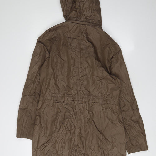 Reset Women’s Brown Parka Size 14 Hooded Casual Coat