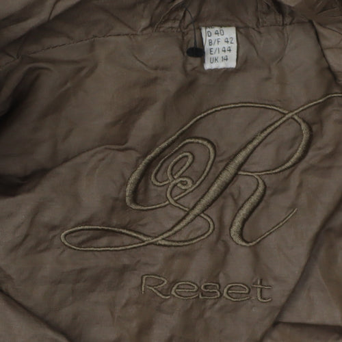 Reset Women’s Brown Parka Size 14 Hooded Casual Coat