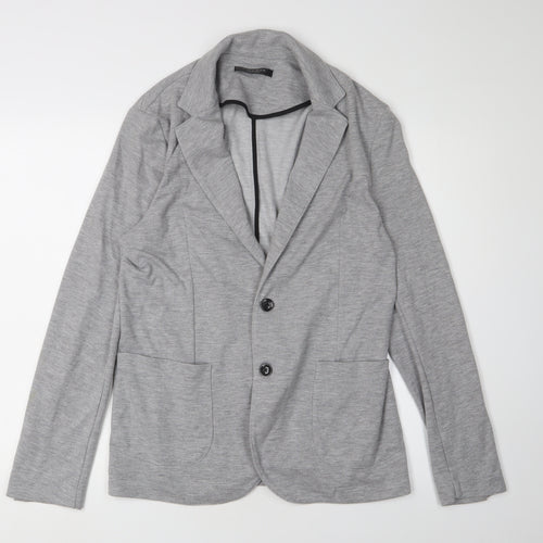 Zara Man Grey Blazer, Men's 40R Casual, Smart