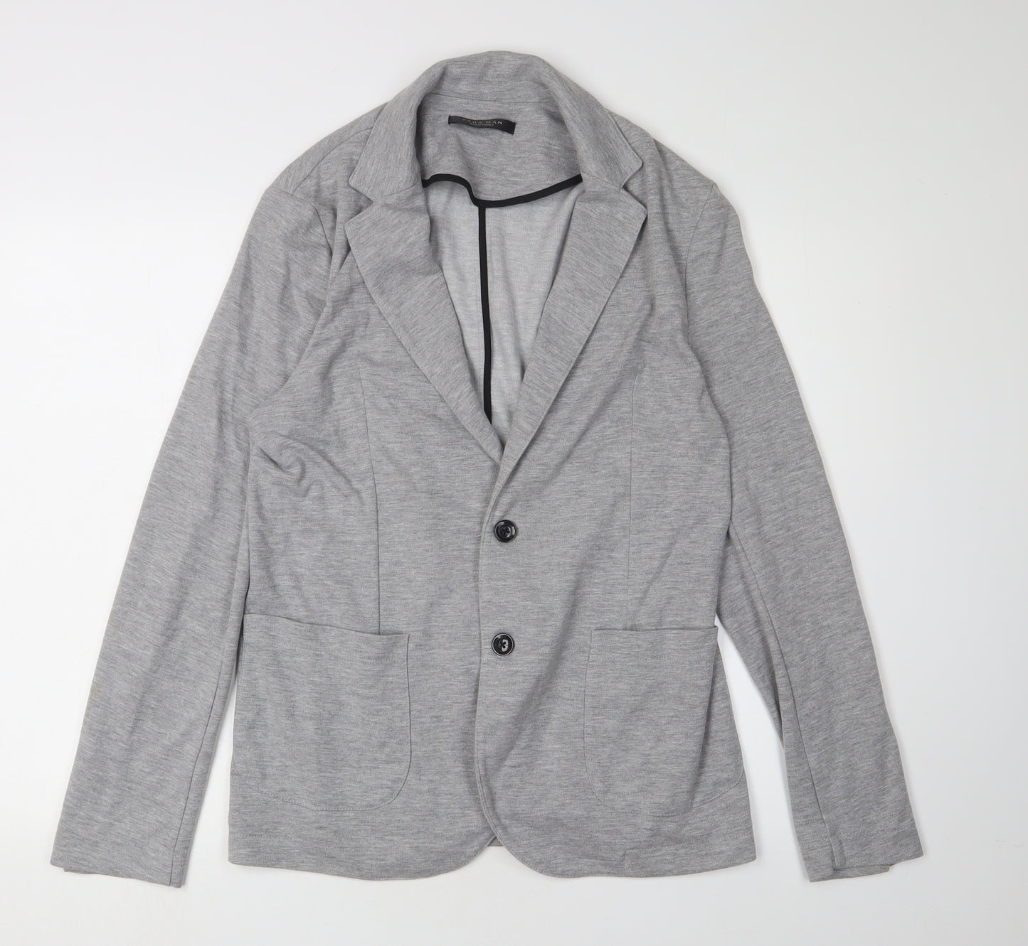 Zara Man Grey Blazer, Men's 40R Casual, Smart