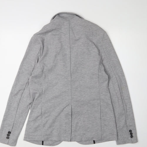 Zara Man Grey Blazer, Men's 40R Casual, Smart