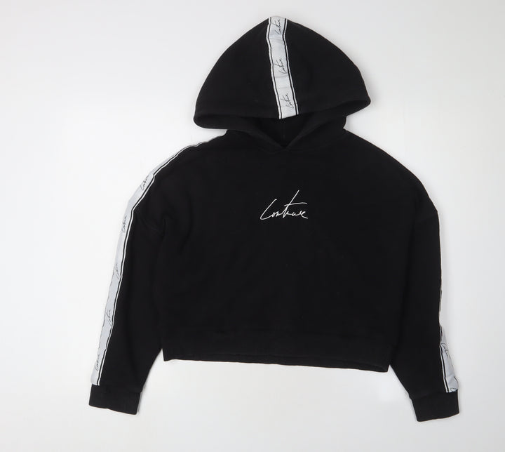 The Couture Club Women's Black Hoodie, Size S, Pullover